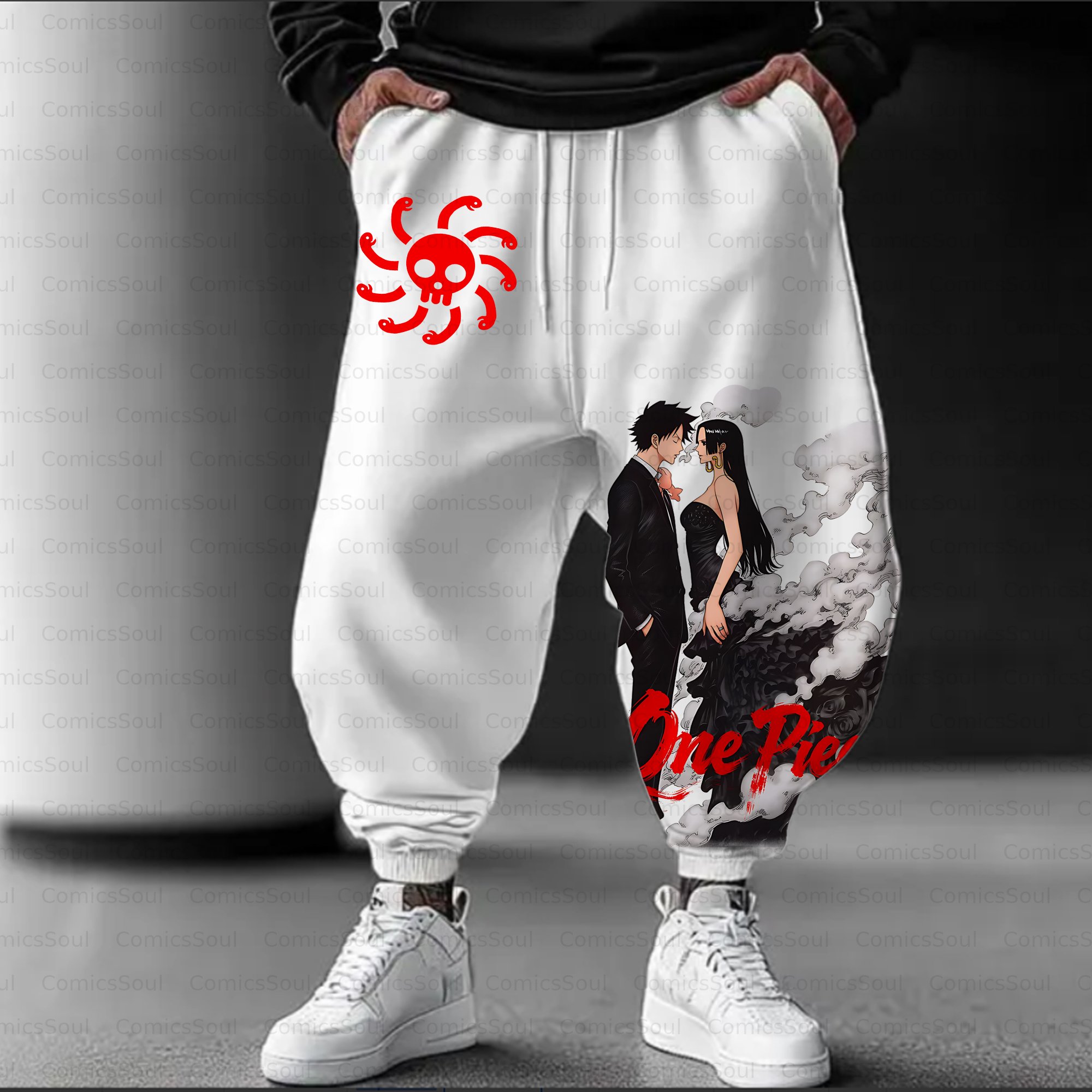 Unisex Casual Streetwear Plush Pants