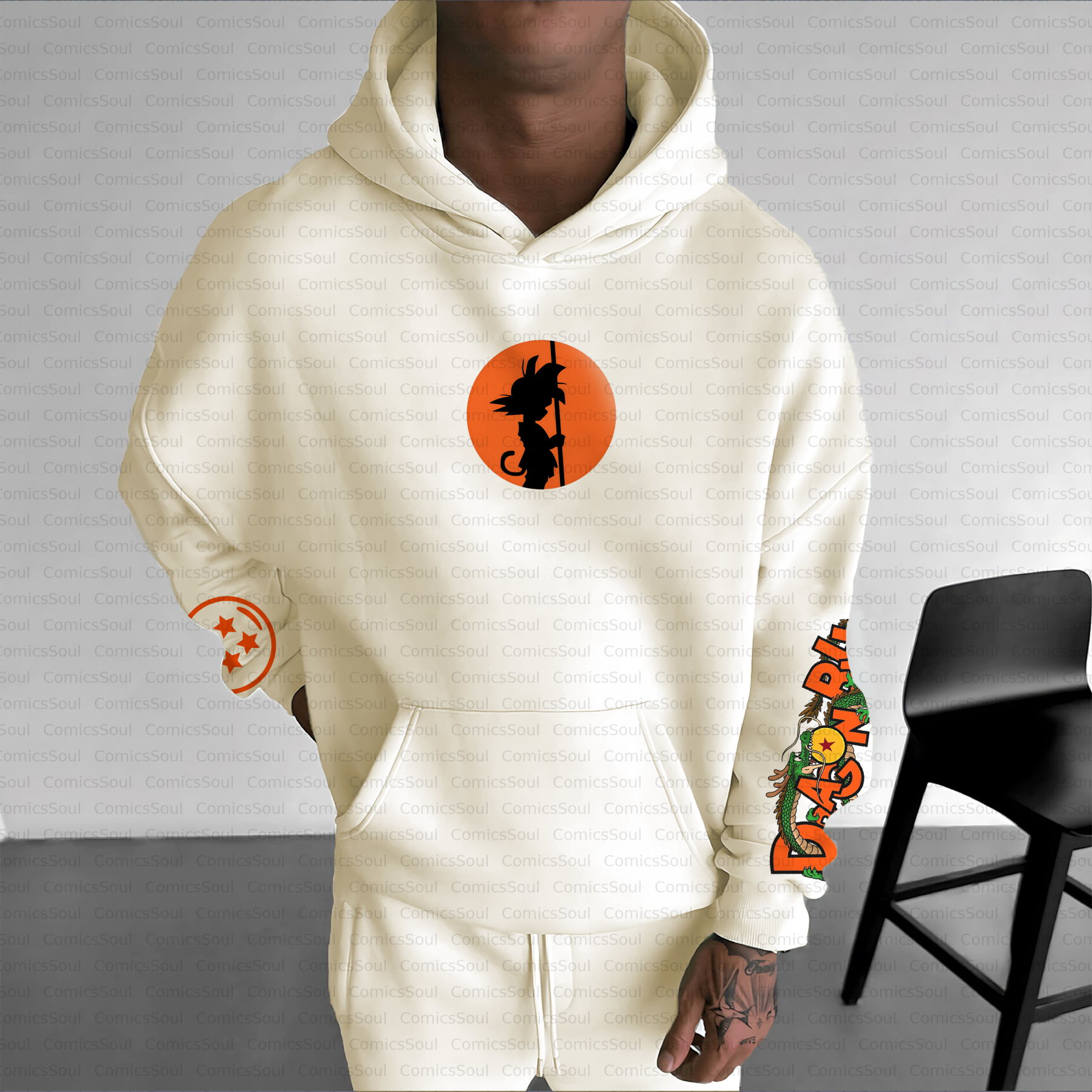 Unisex Anime Inspired Vintage Plush Hoodie