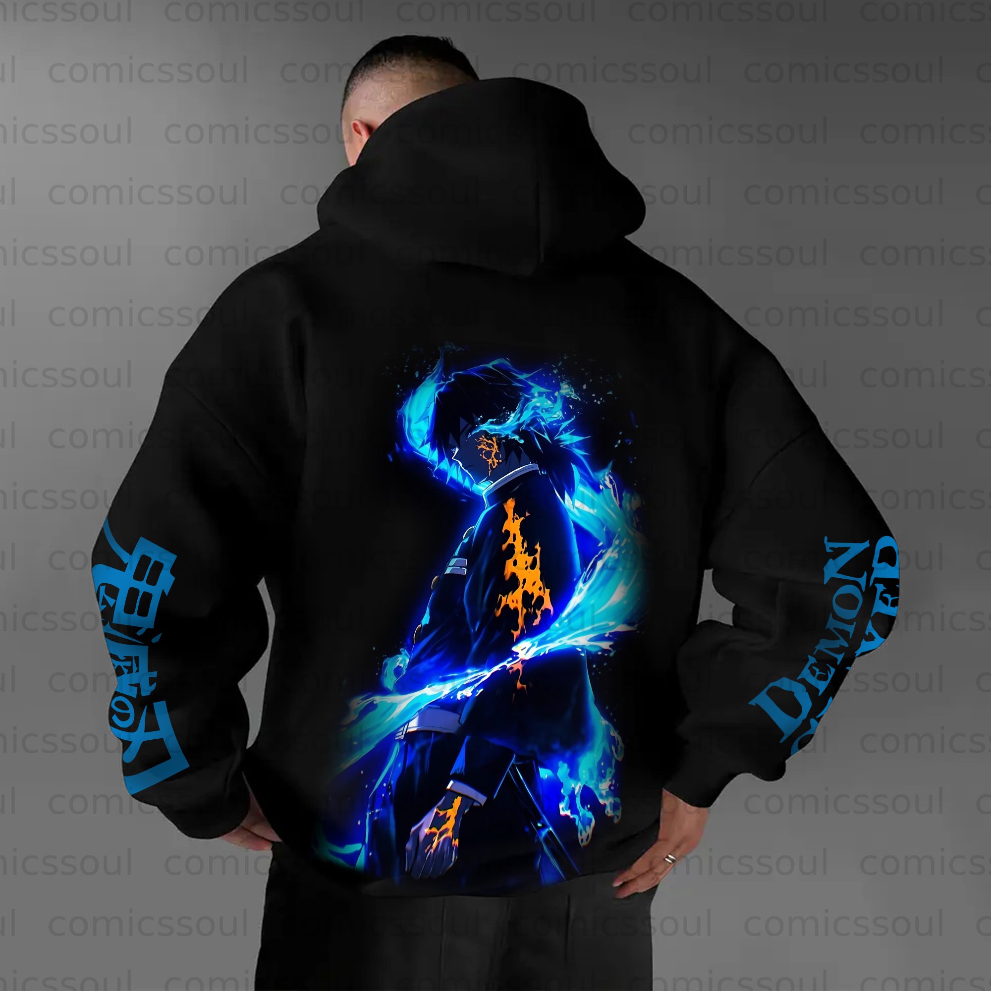 Unisex Anime Graphic Streetwear Vintage Hoodie