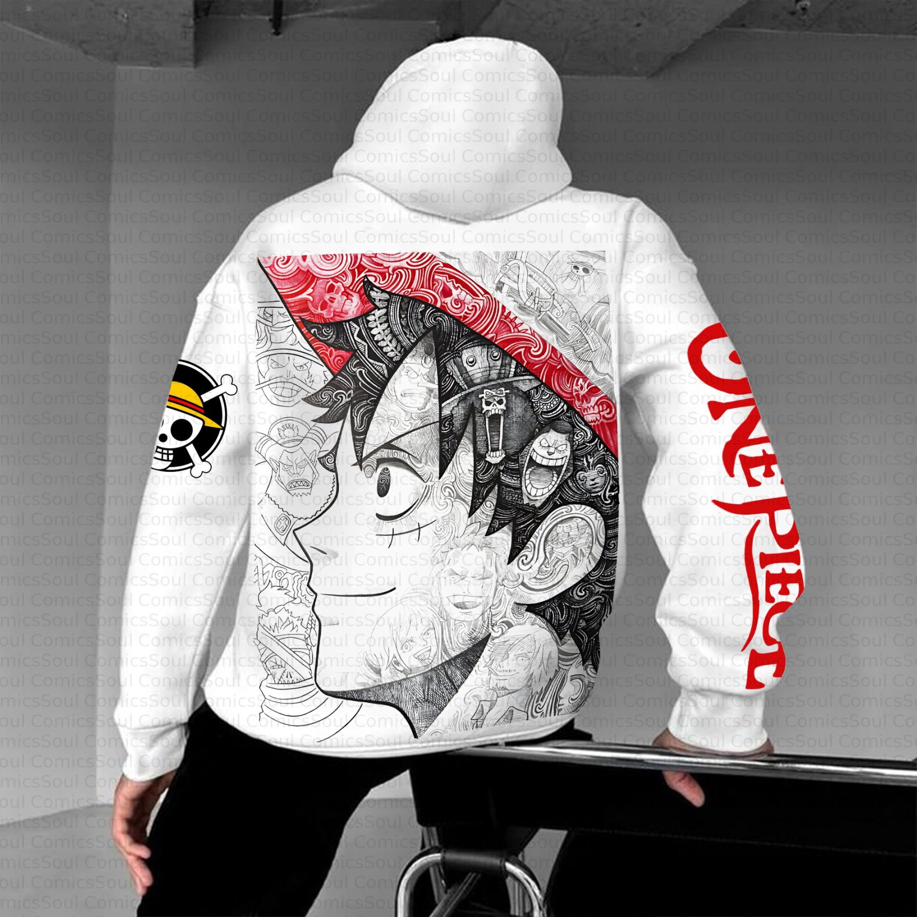 Plus Velvet Unisex Anime Graphic Streetwear Vintage Hoodie