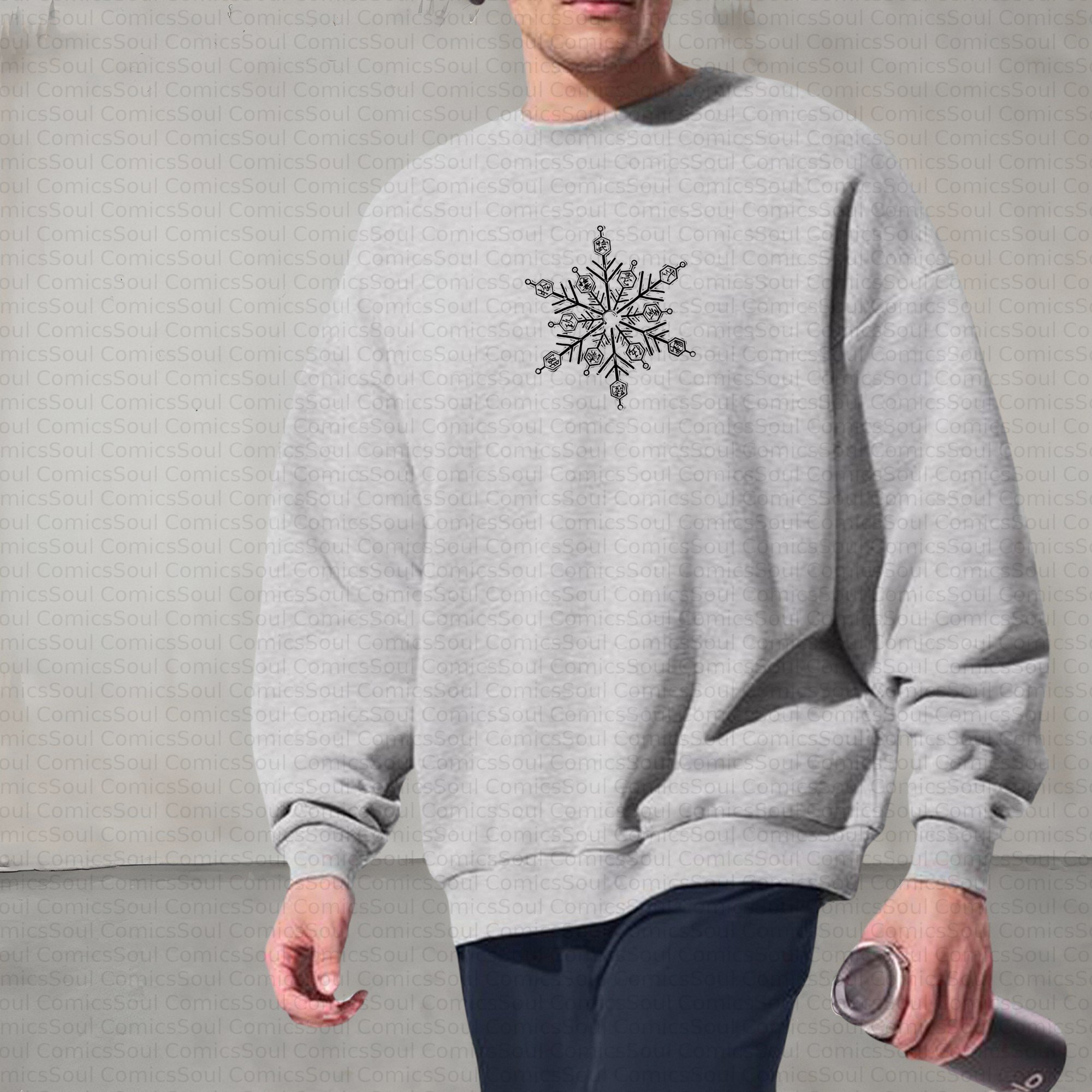 Plus Velvet Unisex Anime Inspired Vintage Sweatshirt