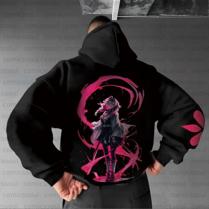 Unisex Anime Graphic Streetwear Vintage Plush Hoodie