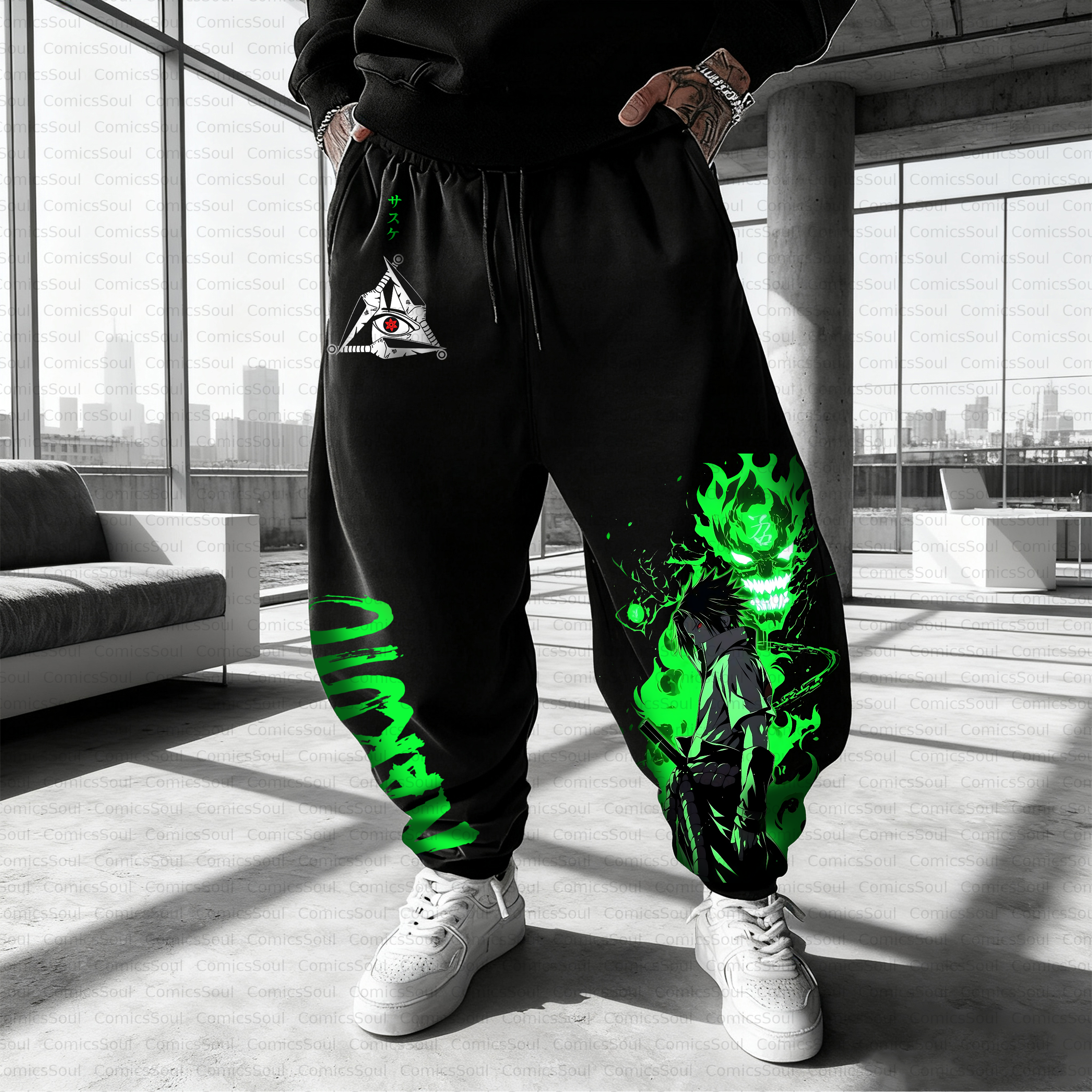 Unisex Casual Anime Streetwear Pant