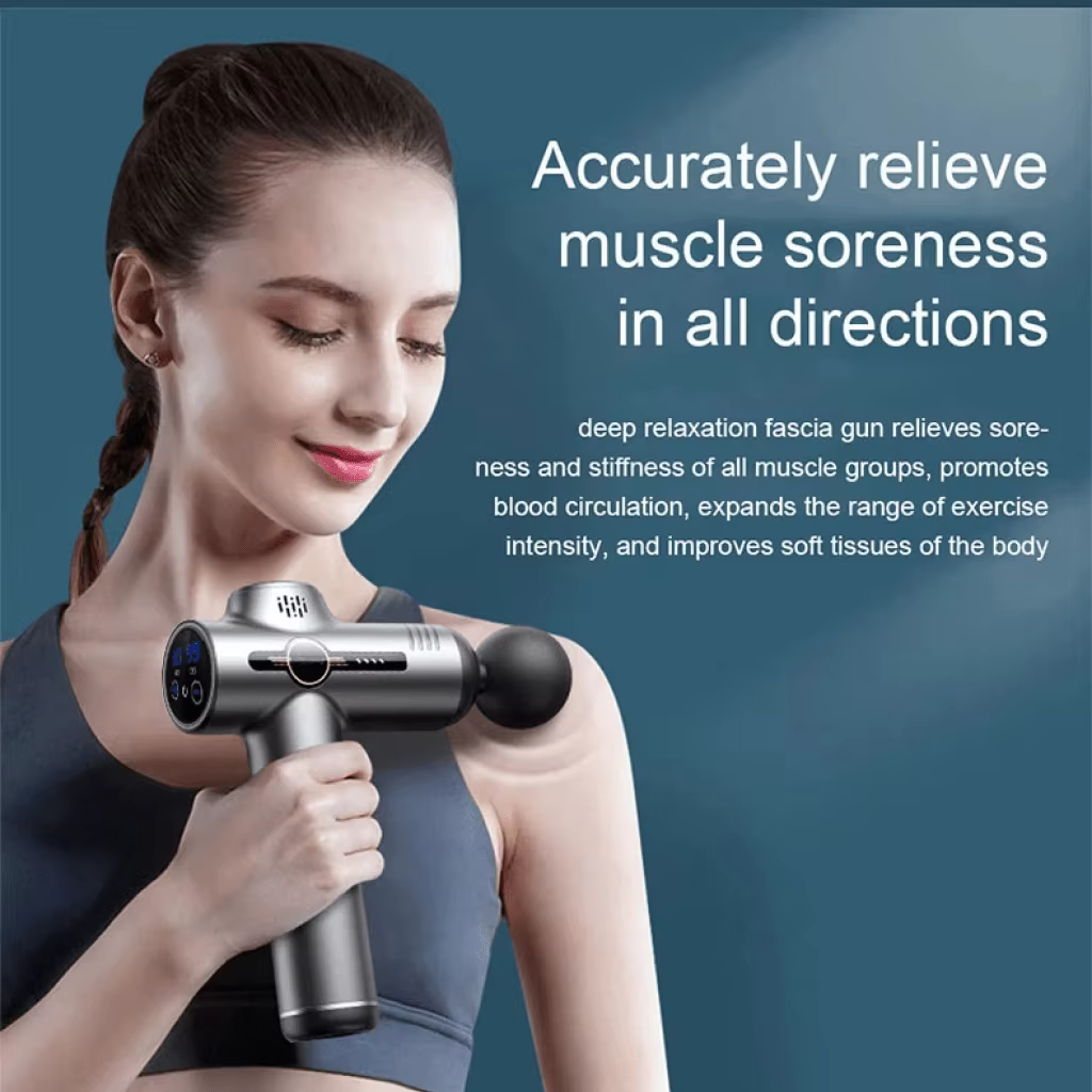 Portable Vibration Massage Gun For Body Neck Back Deep Muscle Relaxation for fitness slimming