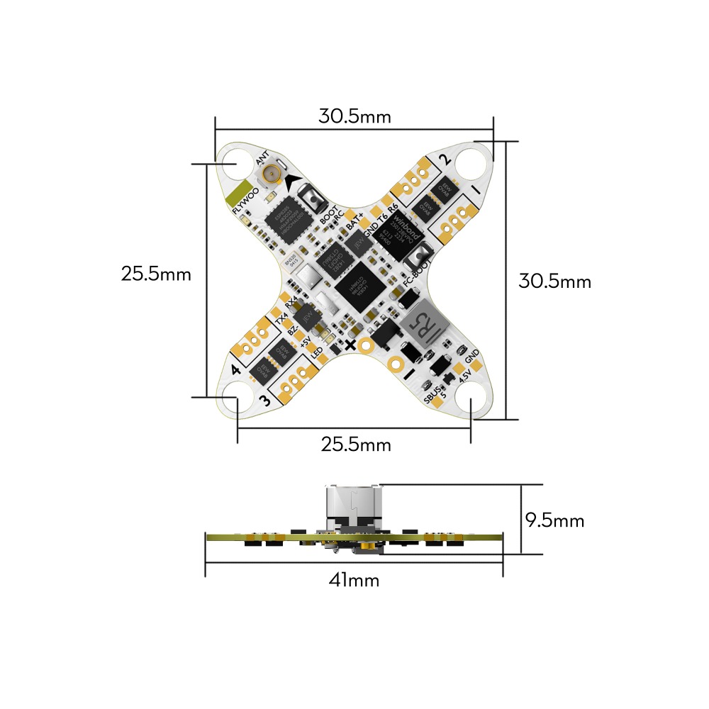 Flywoo GOKU F405 HD 1S 5A ELRS AIO V2.0 For DJI O4 / walksnail / HDZero