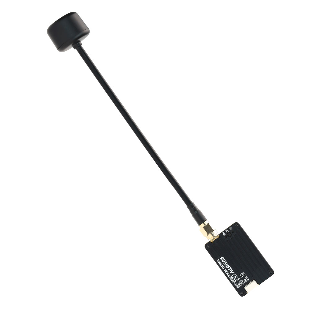 RUSHFPV 3.3GHz 2W VTX with SMA Circular Polarized Antenna Supports IRC Tramp Protocol for RC FPV Long Range Drone-HPXGRC
