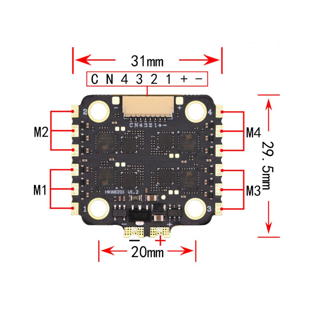 HAKRC BLS 8B 35A 4IN1 ESC
