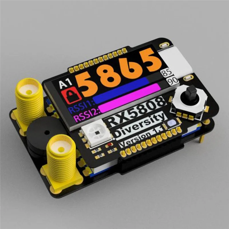 RX5808 5.8G Dual Antenna Receiver Module RX Receiver Module For SKYZONE/Fatshark FPV Drone Glasses Accessories Part-HPXGRC