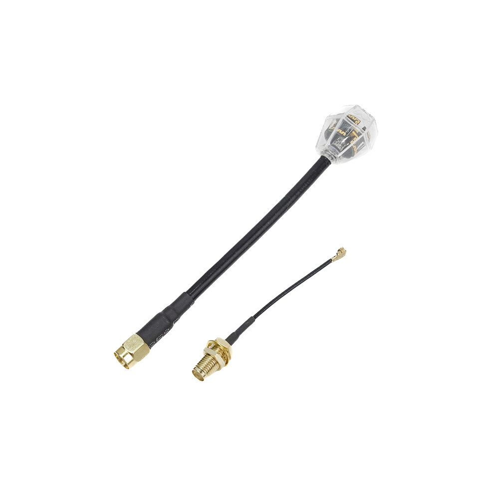 TJRC 5.8G Antenna LHCP 100/180mm SMA FPV Antenna w/ IPEX UFL Adapter Support O4 PRO Transmission 