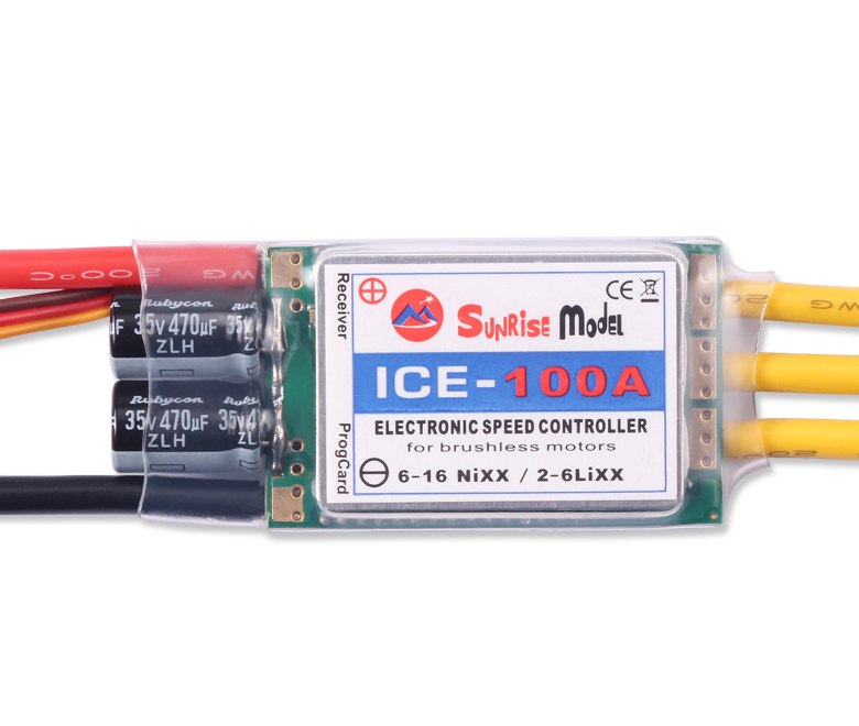 SunriseModel ICE 2-6S Helicopter Airplane Brushless ESC with BEC Output 18A 30A 40A 45A 60A 90A 100A 120A 150A-HPXGRC