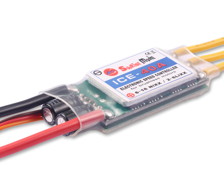 SunriseModel ICE 2-6S Helicopter Airplane Brushless ESC with BEC Output 18A 30A 40A 45A 60A 90A 100A 120A 150A-HPXGRC