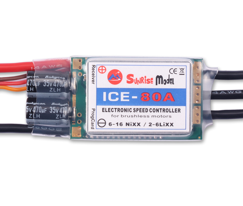 SunriseModel ICE 2-6S Helicopter Airplane Brushless ESC with BEC Output 18A 30A 40A 45A 60A 90A 100A 120A 150A-HPXGRC