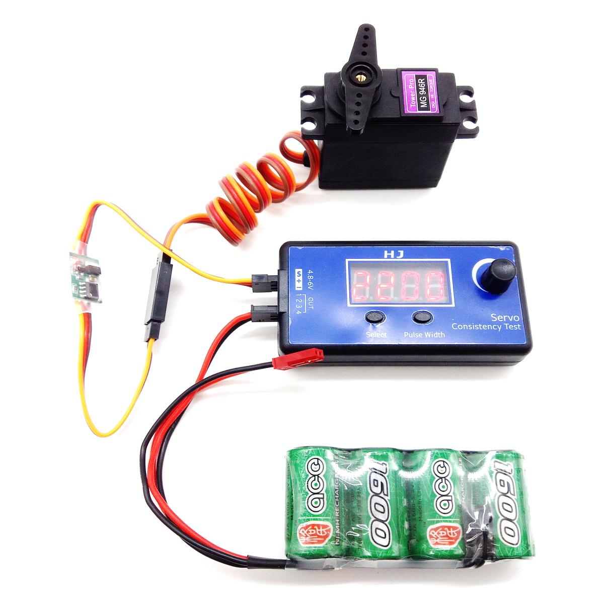 Universal Servo Inverter Signal 4-6V / 3.6V-24V Steering Gear Reverser Low/High Voltage For RC Servo Airplane V-tail-HPXGRC