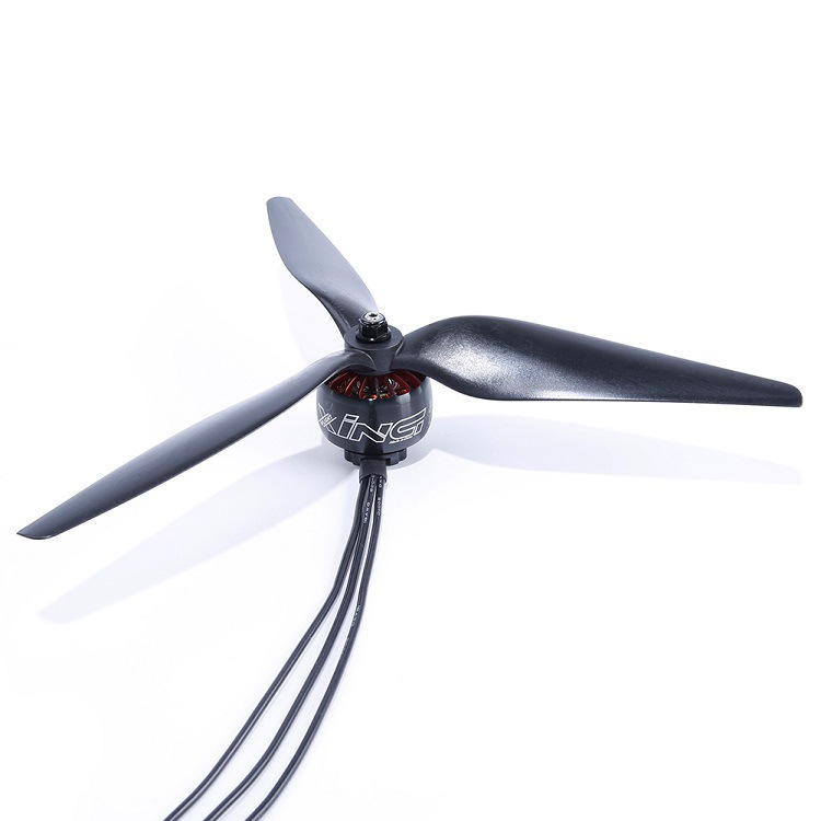 HQ Macroquad Prop 9inch/10inch  Tri-blade Black-carbon Reinforced Nylon Propeller