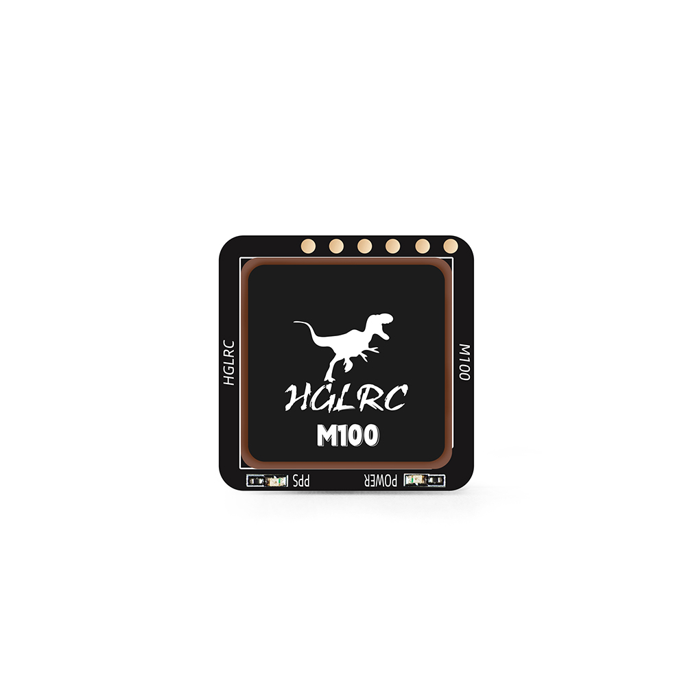 HGLRC M100-5883 M10 GPS Module with Compass Ceramic Antenna on-board LED Indicators 21x21mm