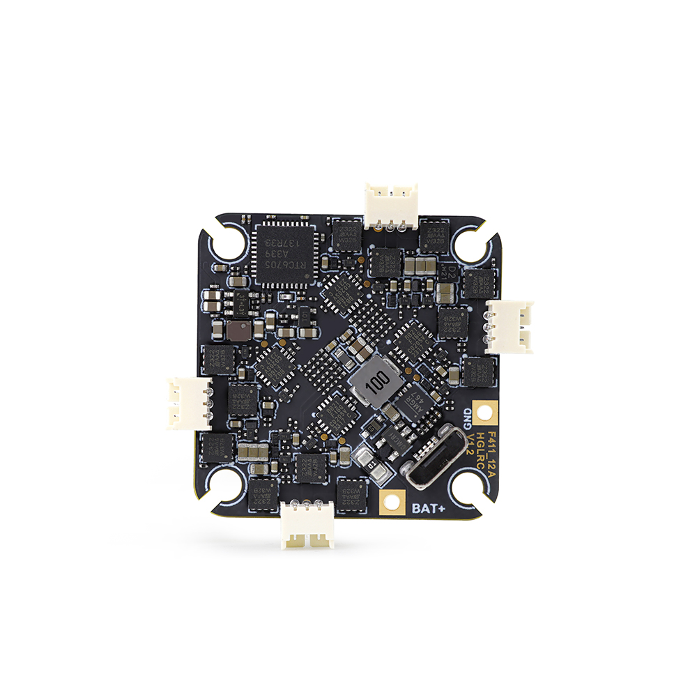 HGLRC SPECTER F411 12A AIO Flight Controller 12A 4in1 ESC 400mW UART ELRS 2.4G 2-4S 25.5X25.5mm 