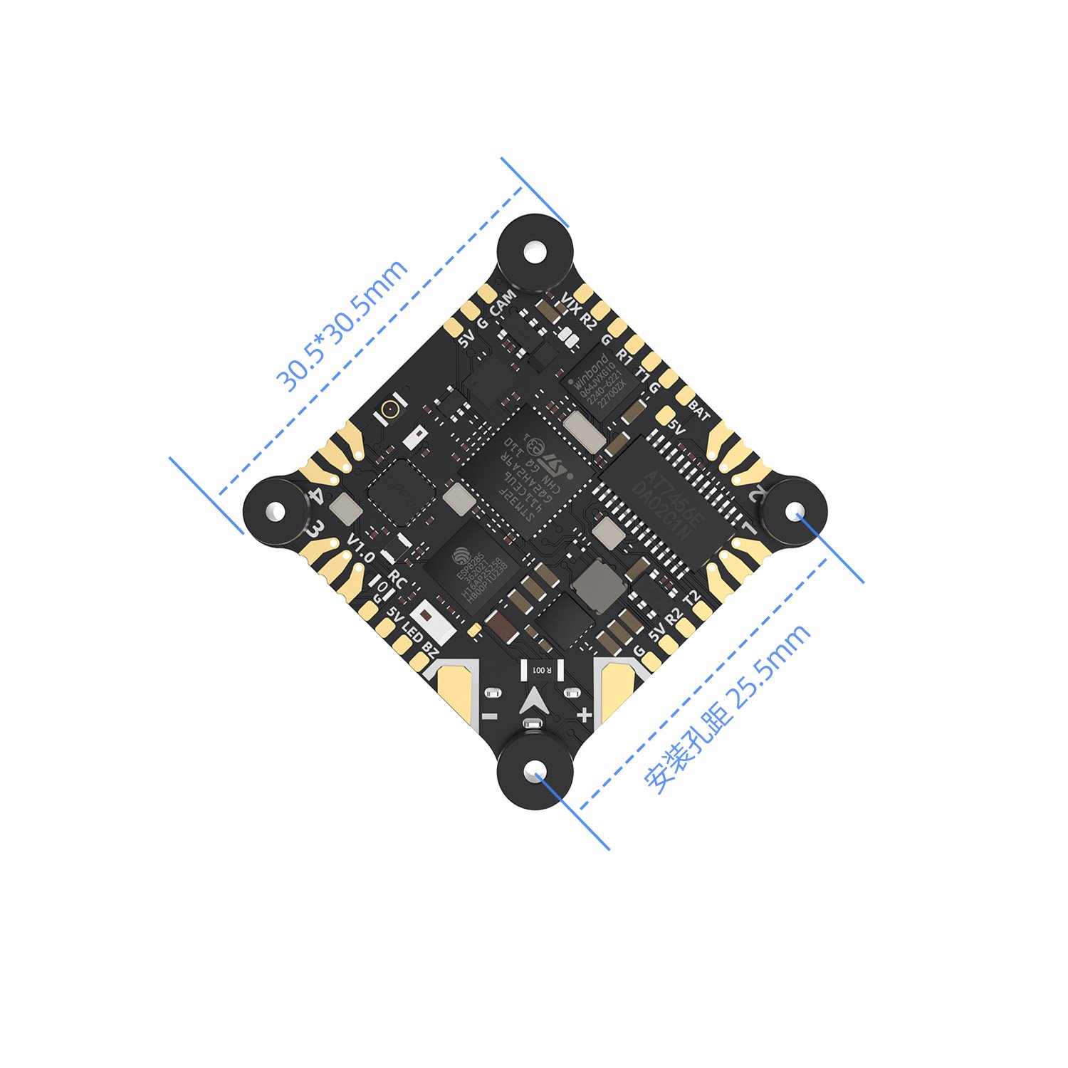 GEPRC TAKER F411-12A-E 1~2S AIO Flight Control-HPXGRC