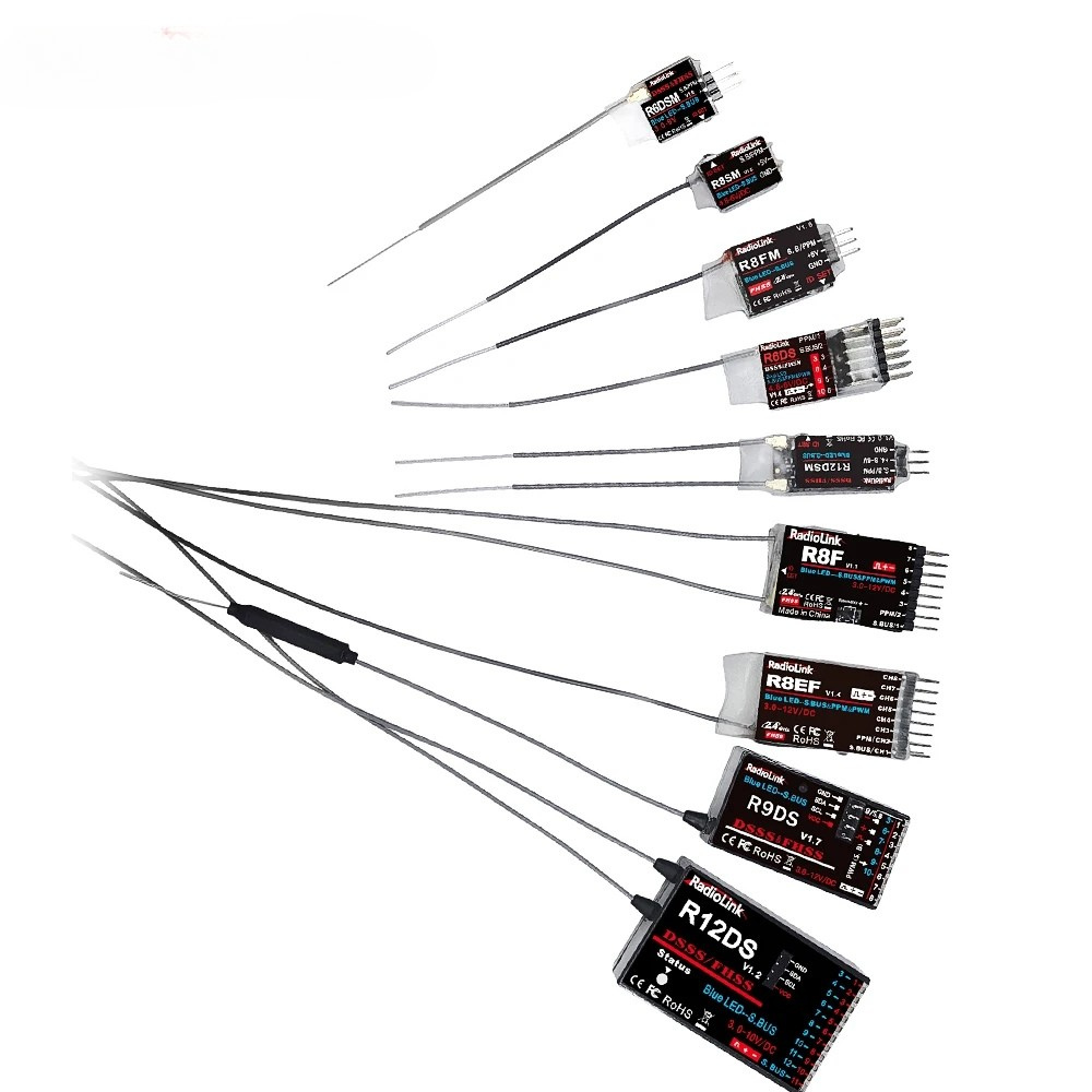 Radiolink R12DSM R12DS R9DS R8FM R8EF R8FM R6DSM R6DS R6FG R6F Rc Receiver 2.4G Signal for RC Transmitter-HPXGRC