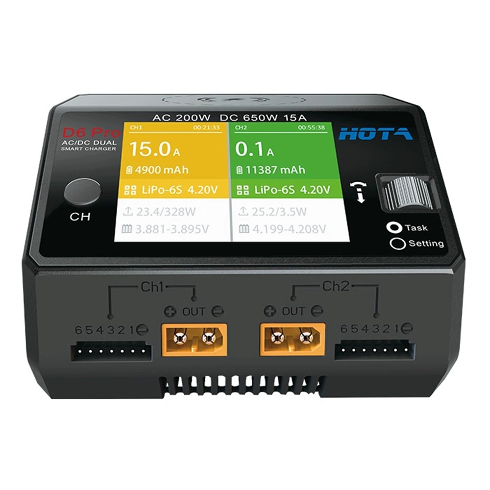 HOTA D6 Pro AC 200W DC 650W  Charger With Wireless Charging-HPXGRC
