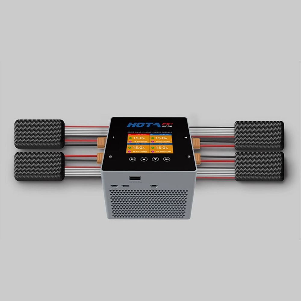 HOTA F6+AC 500W DC 1000W 15A Balanced Charger Multifunctional Intelligent Lithium Battery Charger