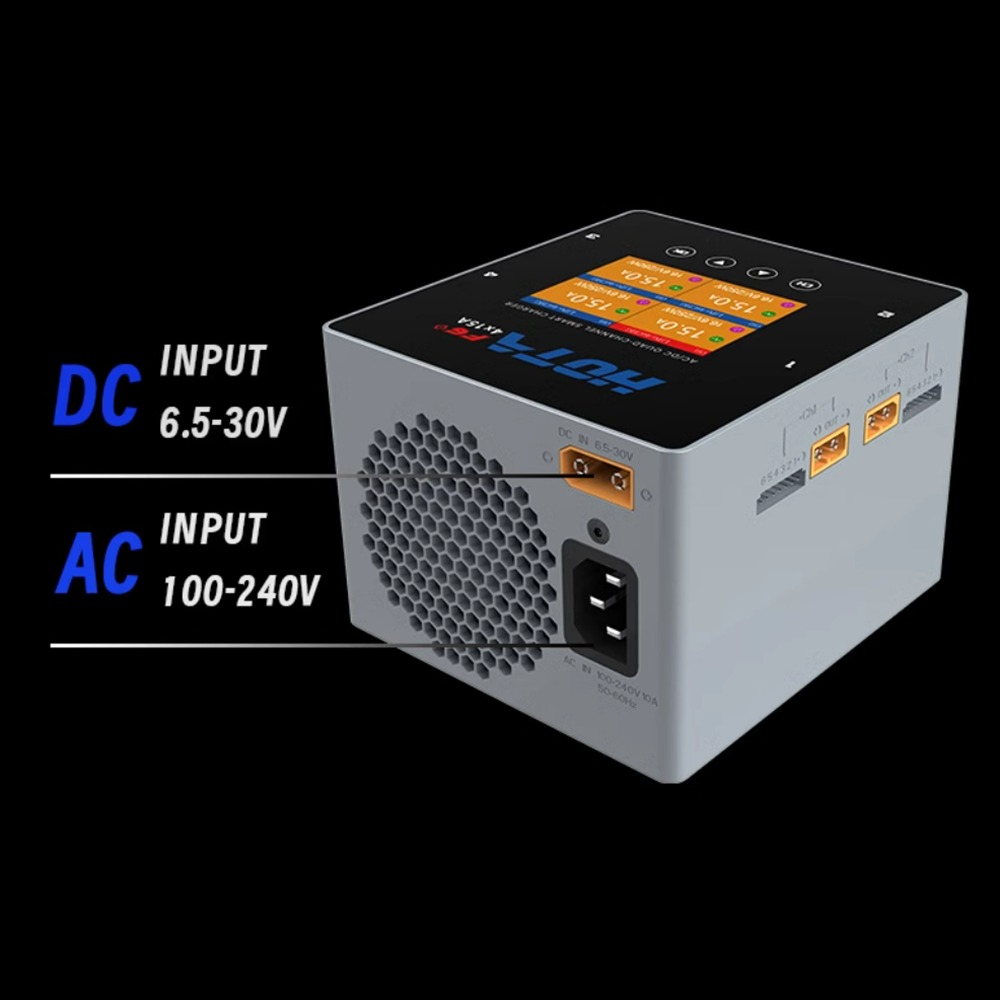 HOTA F6+AC 500W DC 1000W 15A Balanced Charger Multifunctional Intelligent Lithium Battery Charger