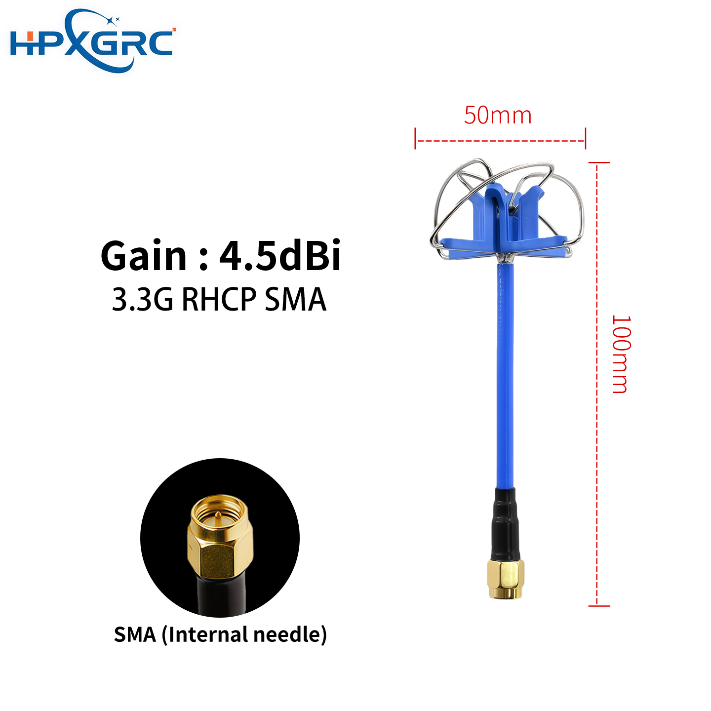 HPXGRC 3.3G/4.9G/5.8G Right-Hand Circularly Polarized High-Performance Antenna