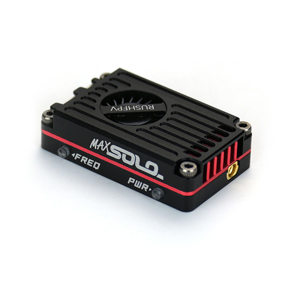 RUSHFPV MAX SOLO XBAND 4.9G 2.5W 8CH Transmitter VTX 4.9Ghz CNC Shell Built-In Cooling Fan 