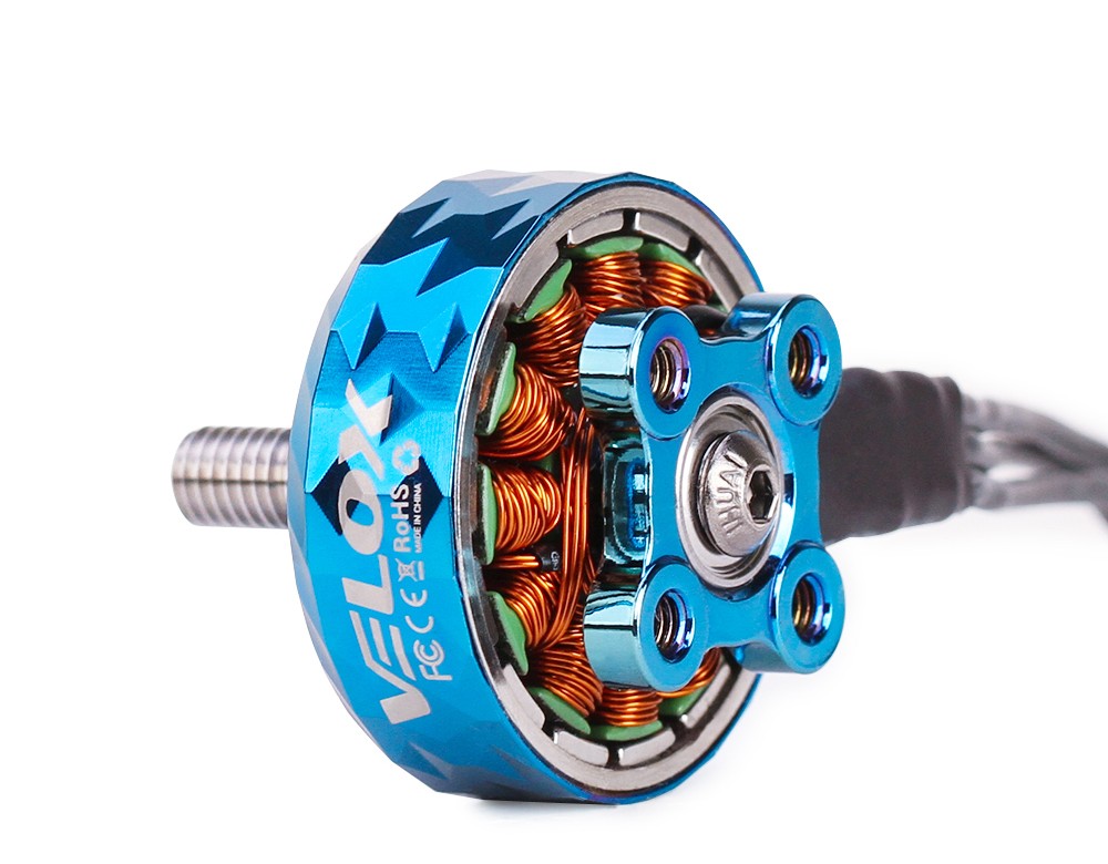 T-Motor VEloce V2306.5 V2 1950KV 6S 2550KV 4S Brushless Motor W/4mmTitanium alloy shaft 4-5inch 