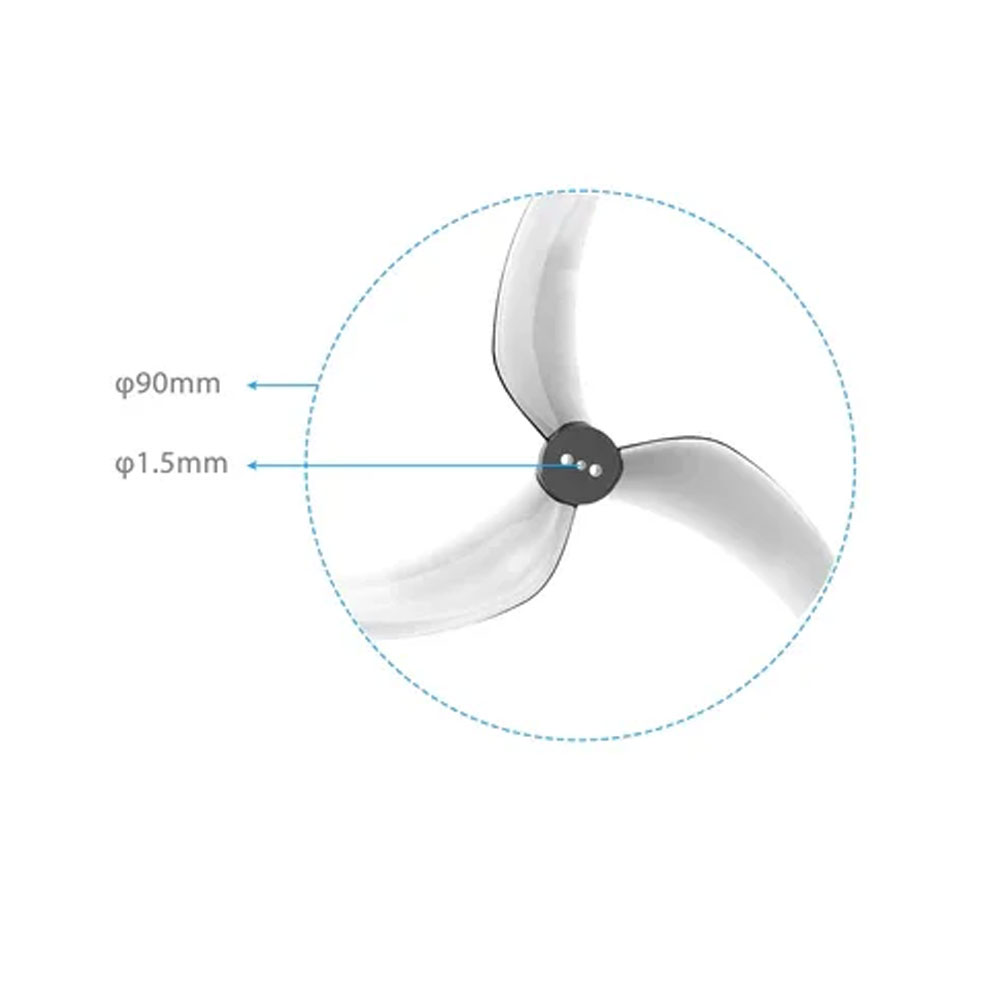 Gemfan D90S 90mm 3-Blade 3.5inch Propeller 