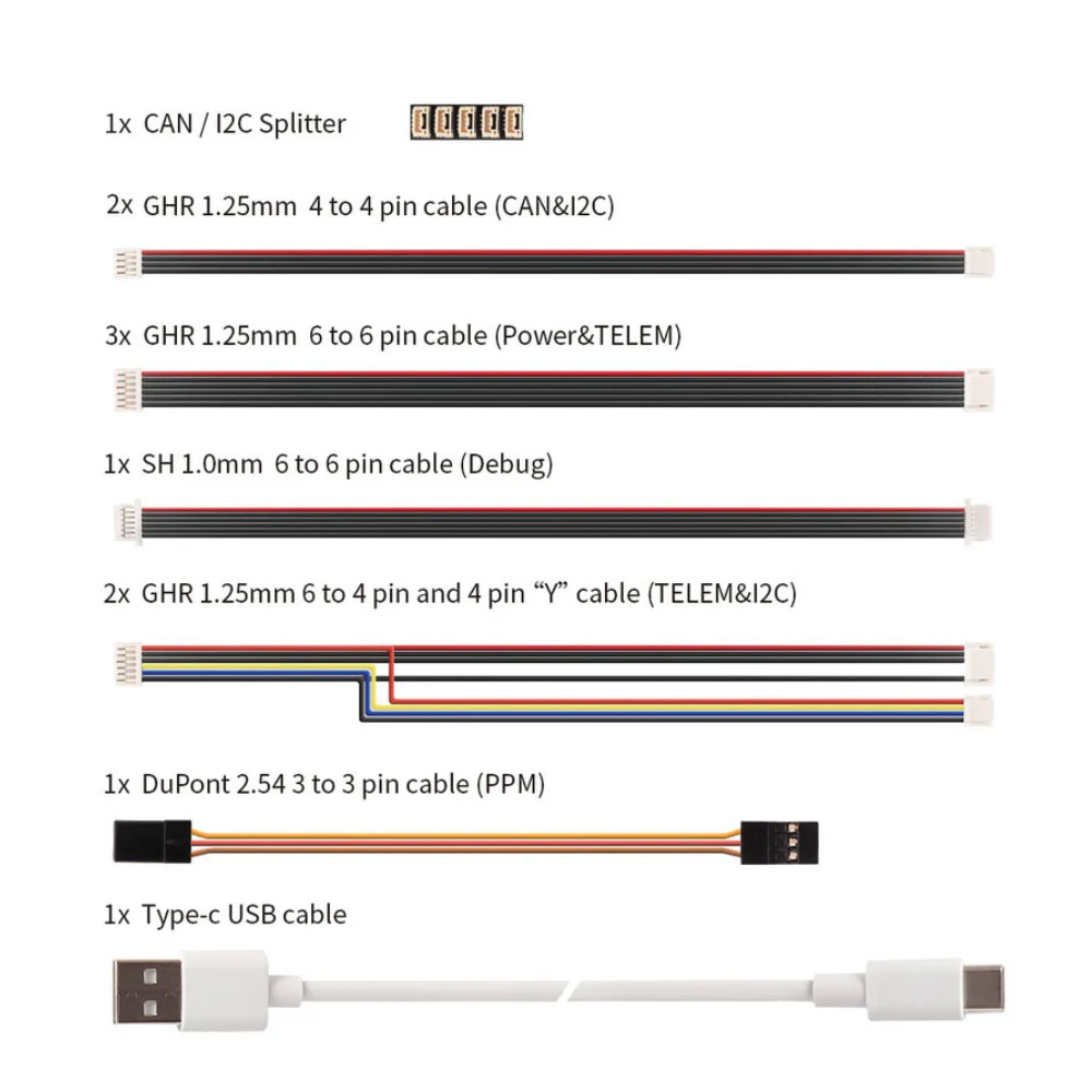 HolyBro PIX32 V6 Cable Set