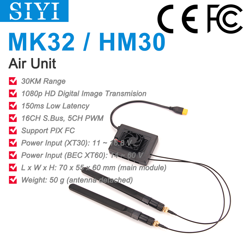 SIYI MK32 HM30 MK15 Air Unit with Long Range Full HD 1080p Image Transmission SBUS PWM Ethernet Mavlink Telemetry Datalink-HPXGRC