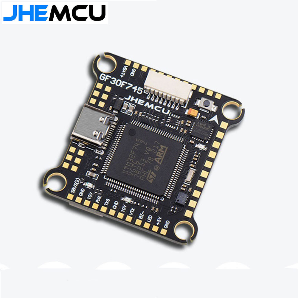 JHEMCU F745 Flight Controller Stack GF30F745-ICM Flight Controller AM32A60 60A 4in1 ESC 3-6S 30X30mm for RC FPV Drone-HPXGRC