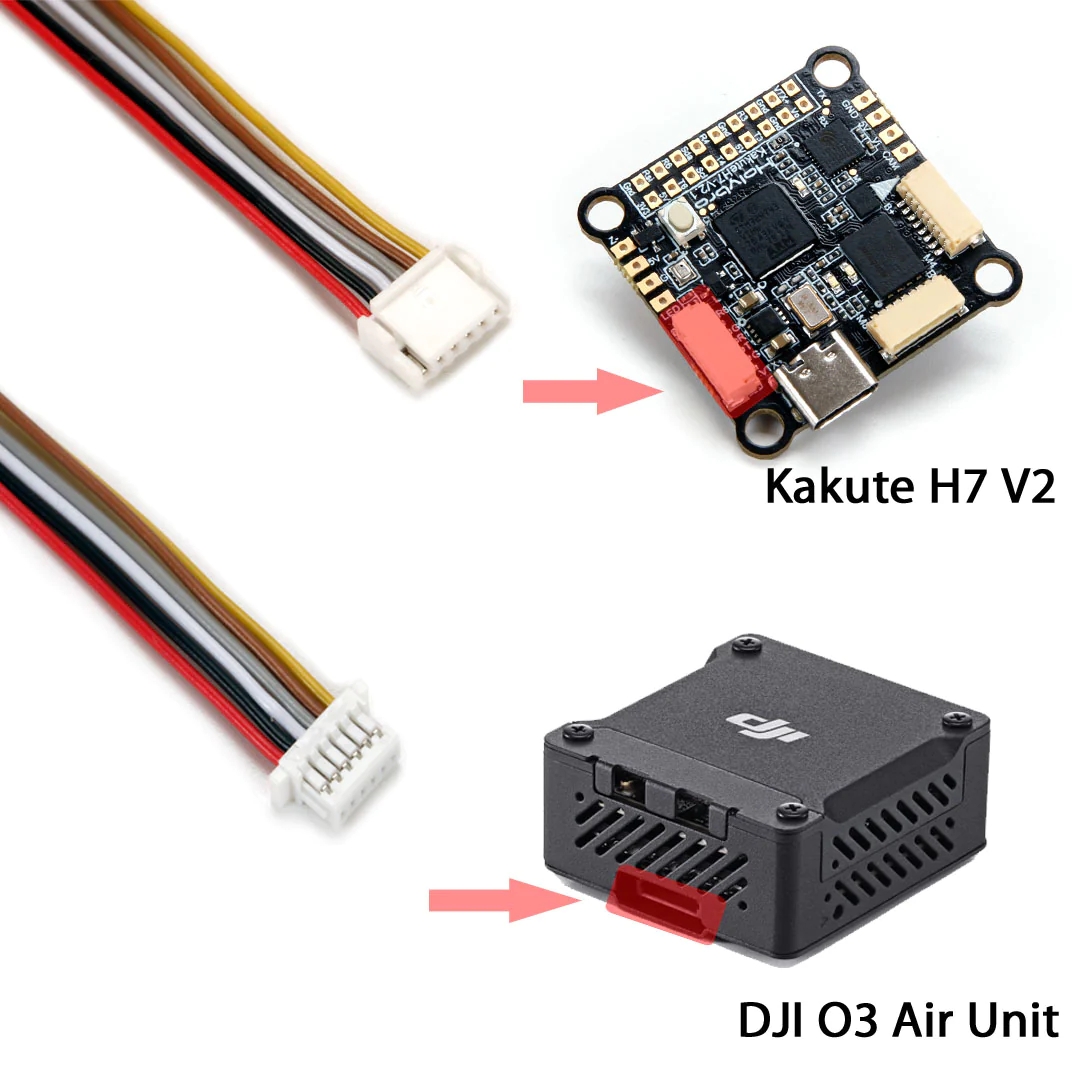 HolyBro Kakute H7 cable for DJI O3 Air Unit