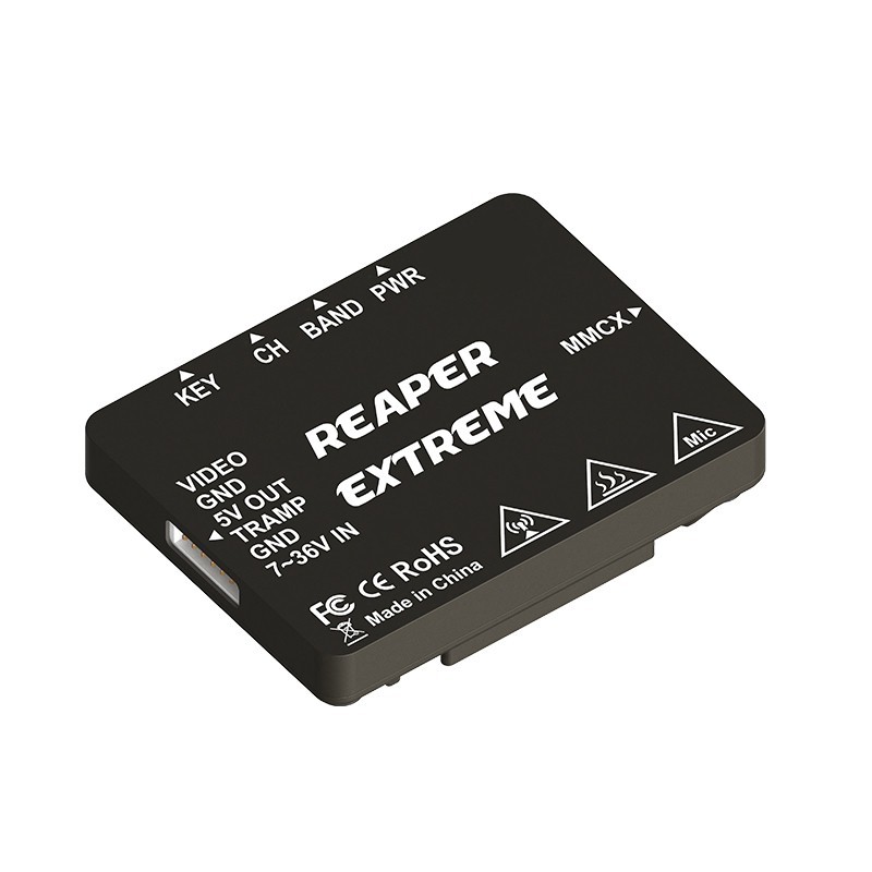 Foxeer Reaper Extreme 2.5W VTX 5.8G 72CH Pitmode 2500mW Build-in Mic CNC Heat Dissipation Shell 2-8S 20X20mm for FPV Long Range-HPXGRC