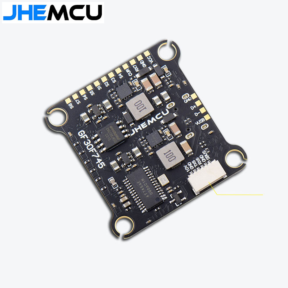 JHEMCU F745 Flight Controller Stack GF30F745-ICM Flight Controller AM32A60 60A 4in1 ESC 3-6S 30X30mm for RC FPV Drone-HPXGRC