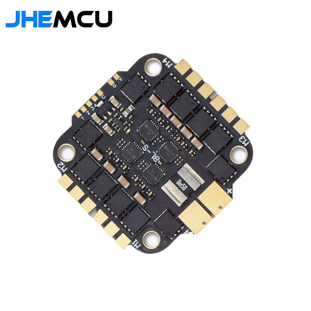 JHEMCU RuiBet 60A/65A 3-6S/65A 8S Dshot600 BLHELI_S 4in1 ESC Built-in Tvs Tube Pole Distance 30.5x30.5mm-HPXGRC