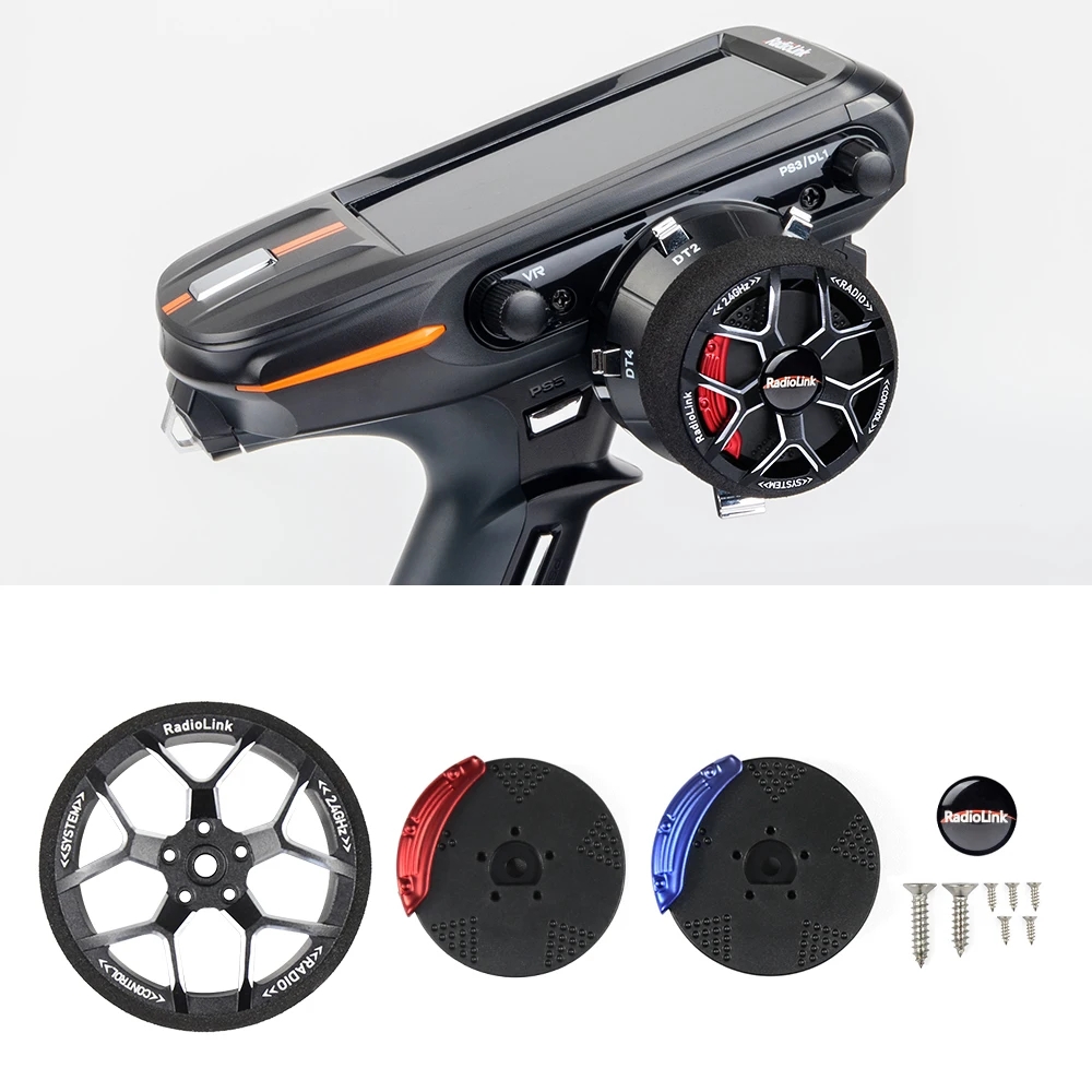 Radiolink Transmitter Alloy Steering Wheel Car Ship Model Remote Control Metal Handwheel for RC8X RC6GS RC4GS-HPXGRC