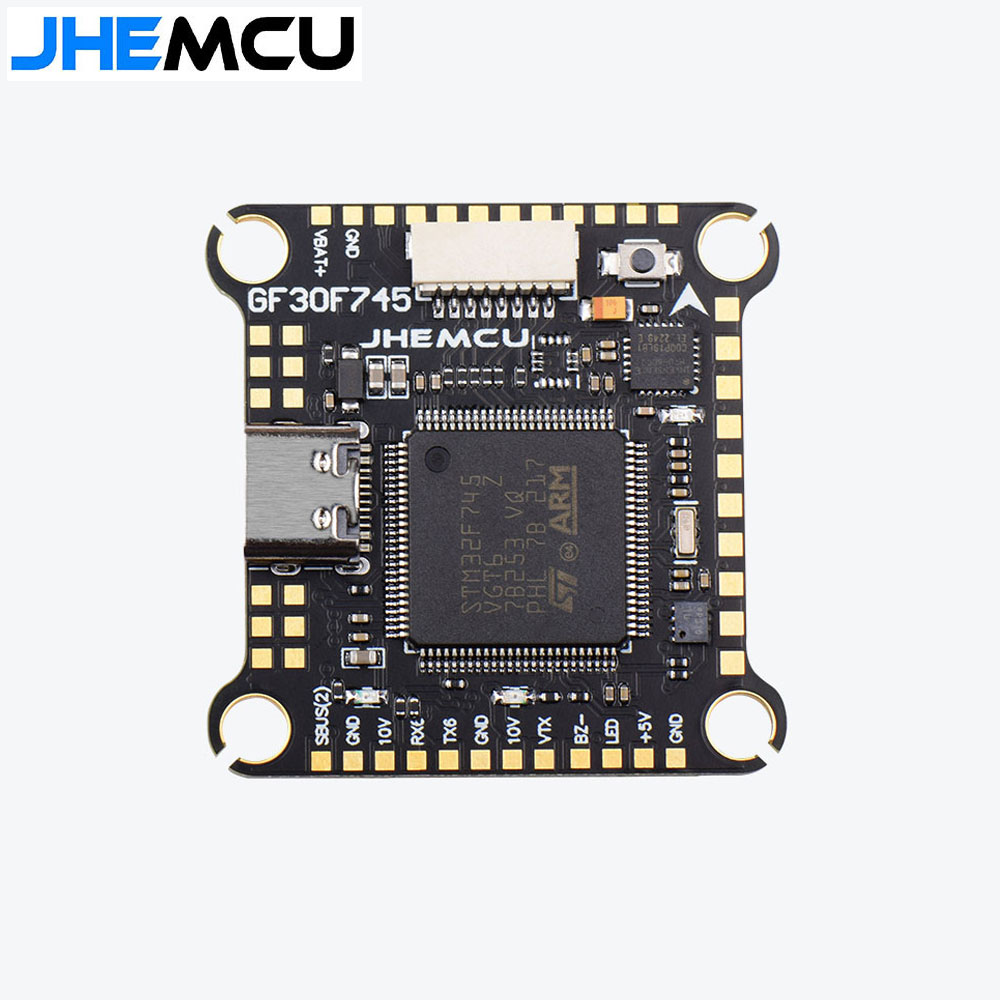 JHEMCU F745 Flight Controller Stack GF30F745-ICM Flight Controller AM32A60 60A 4in1 ESC 3-6S 30X30mm for RC FPV Drone-HPXGRC