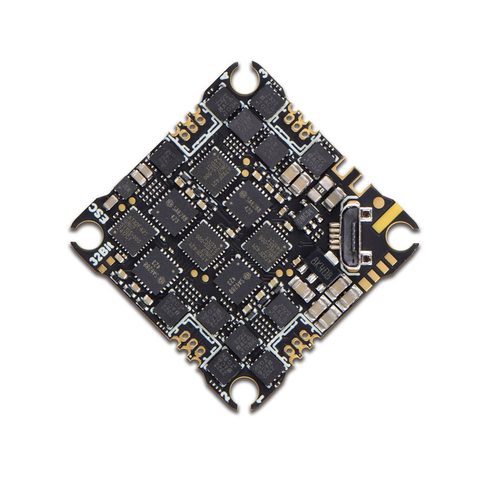 JHEMCU GHF435AIO 20A Flight Controller 2-4S with OSD Baro Blackbox 16MB GPS Built-in ELRS 2.4G CRSF