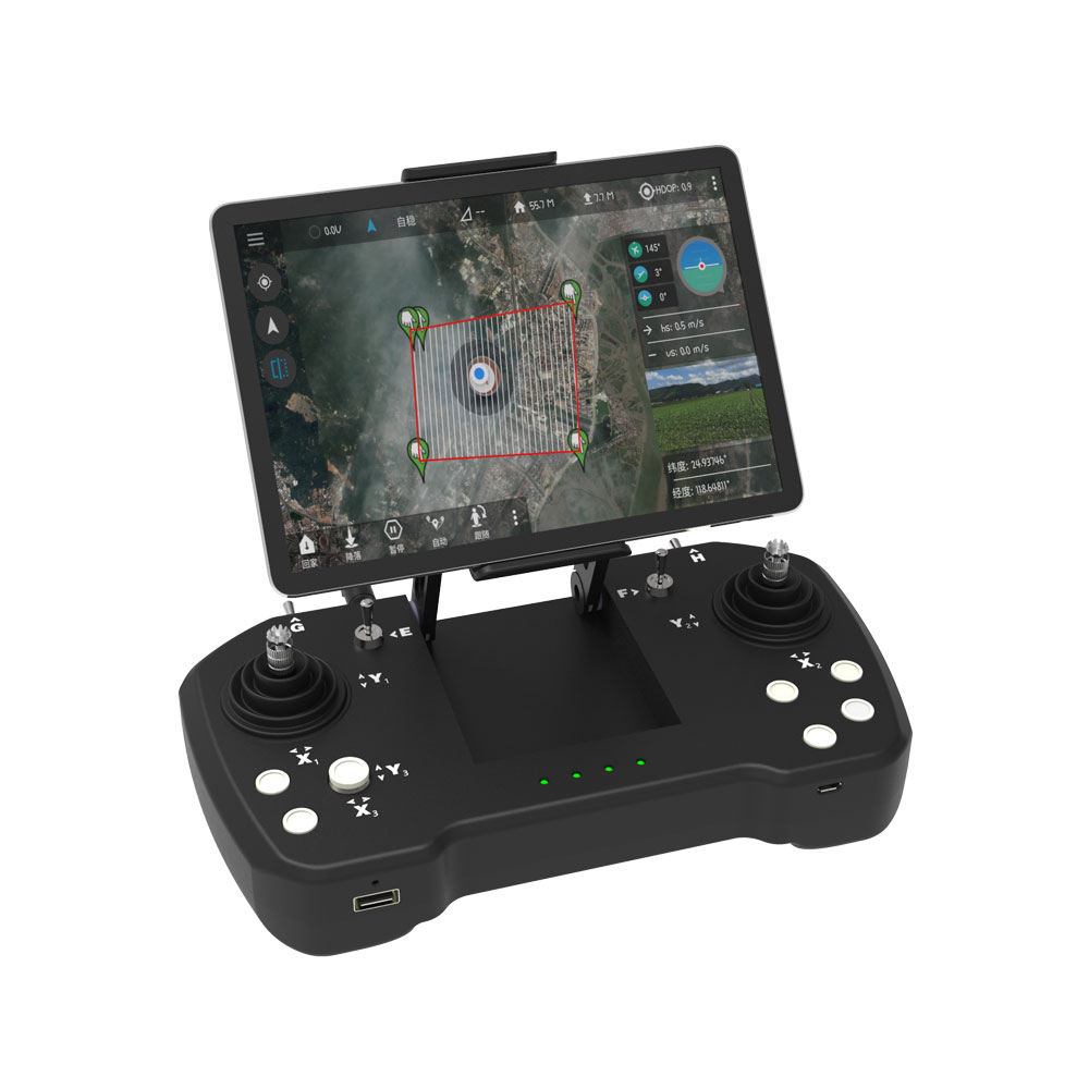 SKYDROID T12 Remote Control Three-Body Camera 20km Digital Map Transmission w/ R12 Receiver 4 in 1 For Plant Protection Machine-HPXGRC