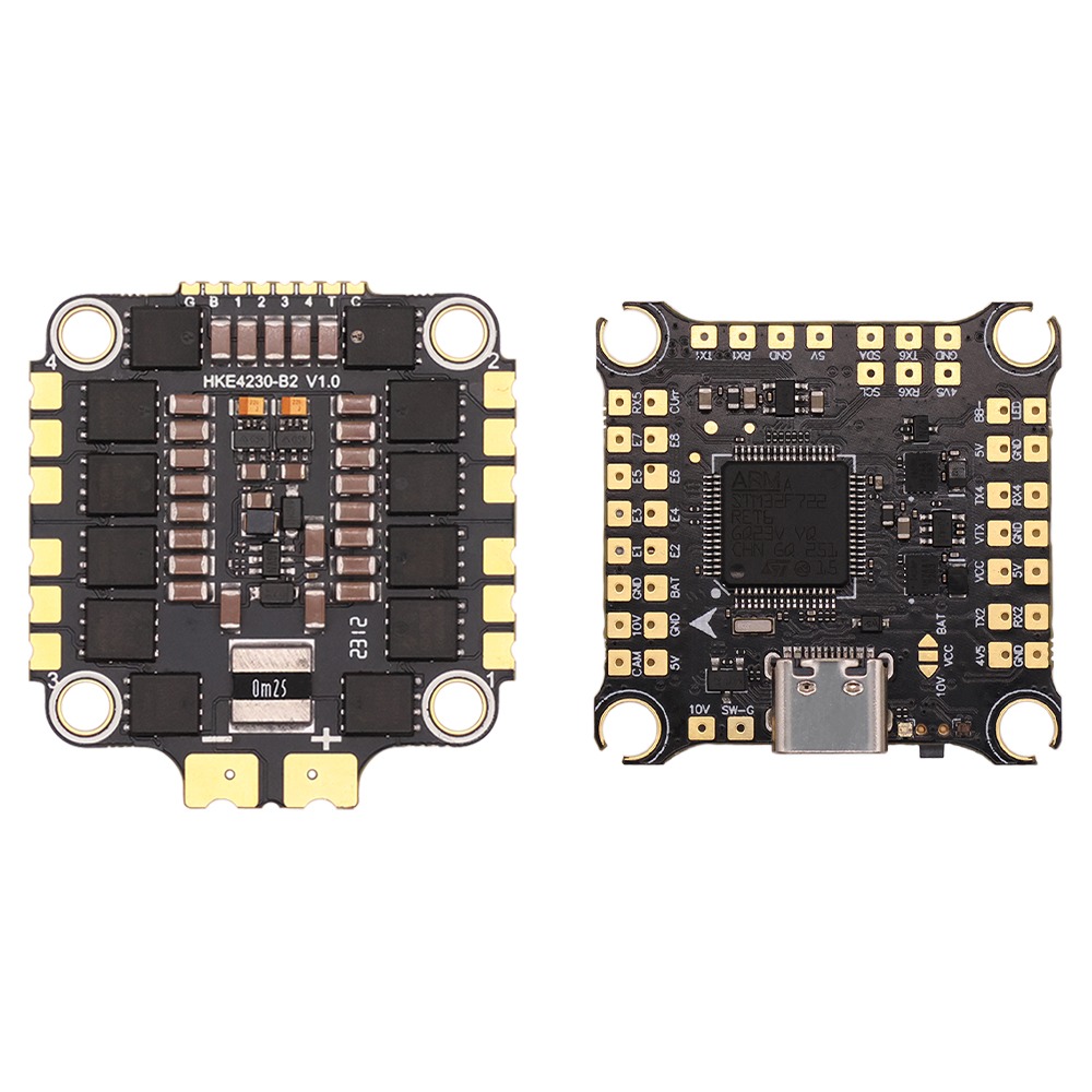 HAKRC F722 V2 Stack F7 Flight Controller Dual BEC With 45A/50A/60A/65A 4in1 Brushless ESC 