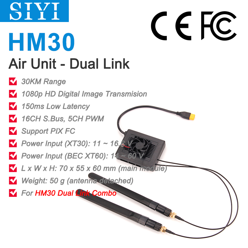SIYI MK32 HM30 MK15 Air Unit with Long Range Full HD 1080p Image Transmission SBUS PWM Ethernet Mavlink Telemetry Datalink-HPXGRC