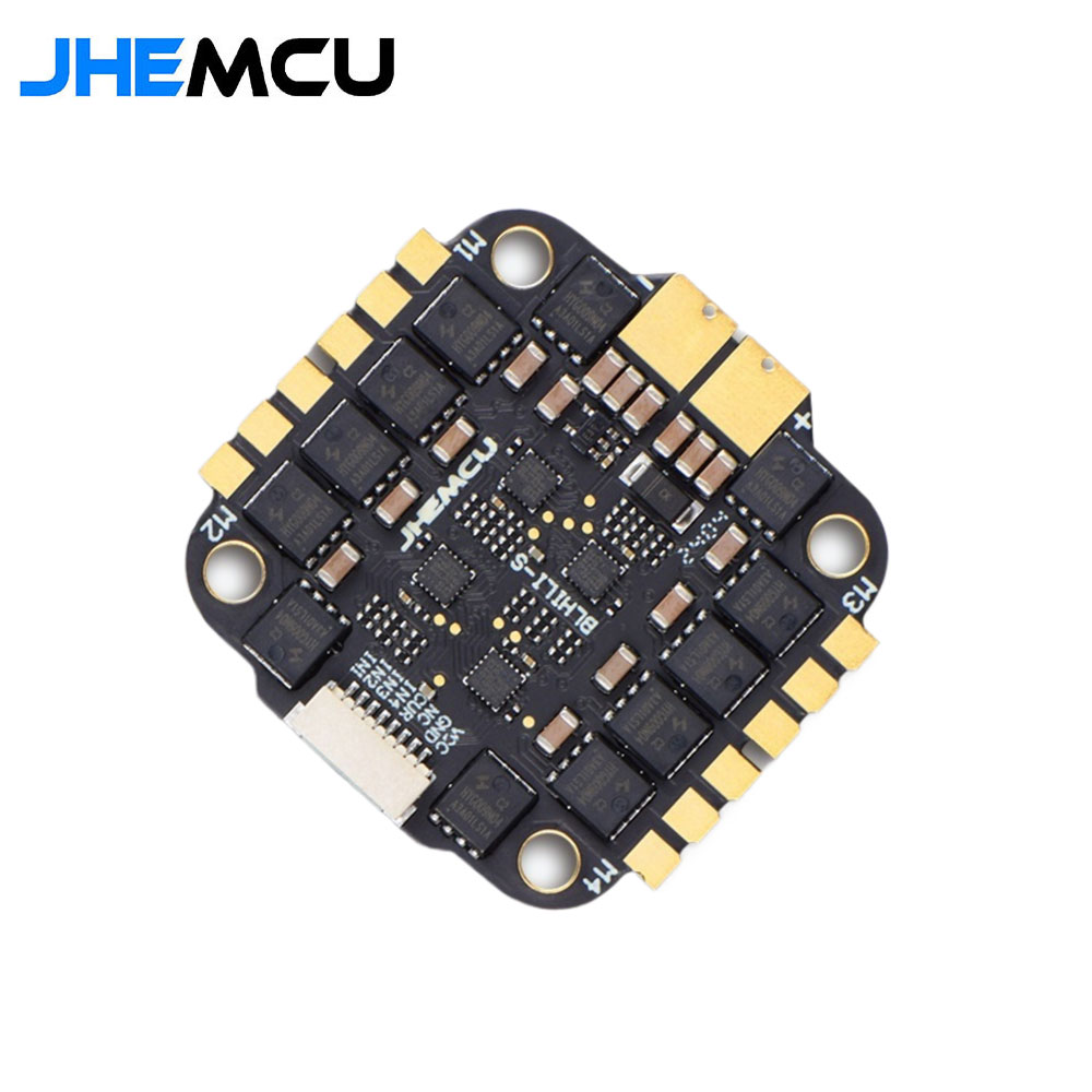 JHEMCU RuiBet 60A/65A 3-6S/65A 8S Dshot600 BLHELI_S 4in1 ESC Built-in Tvs Tube Pole Distance 30.5x30.5mm-HPXGRC
