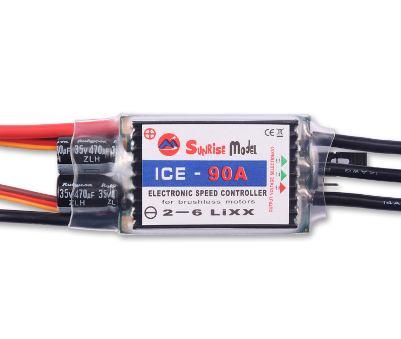 SunriseModel ICE 2-6S Helicopter Airplane Brushless ESC with BEC Output 18A 30A 40A 45A 60A 90A 100A 120A 150A-HPXGRC