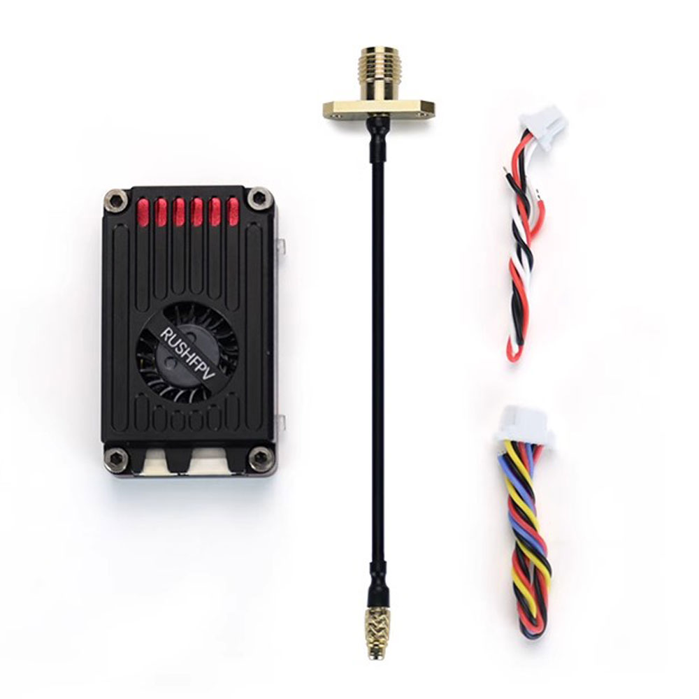 RUSHFPV MAX SOLO XBAND 4.9G 2.5W 8CH Transmitter VTX 4.9Ghz CNC Shell Built-In Cooling Fan 