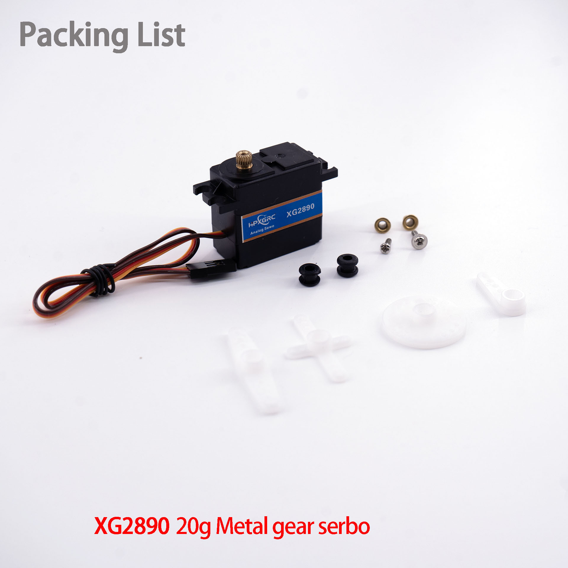 HPXGRC Waterproof Servo 9g 17g 20g Digital Micro Serv-HPXGRC