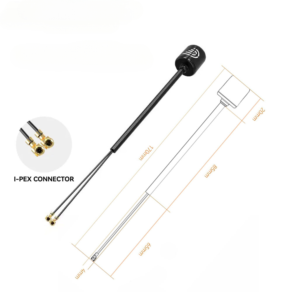 RunCam Compatible DJI O3 Dual Antenna IPEX Interface 170mm 210mm 