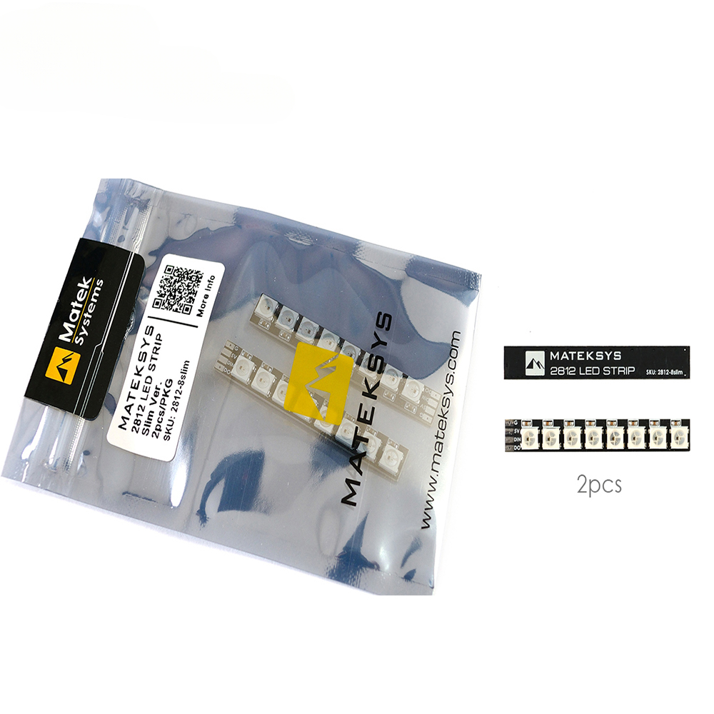 MATEKSYS Matek ARM Light LED 2812 LED STRIP SLIM MATEK 2812 led strip 57*8mm Board for FPV LED Drone ARM Light-HPXGRC