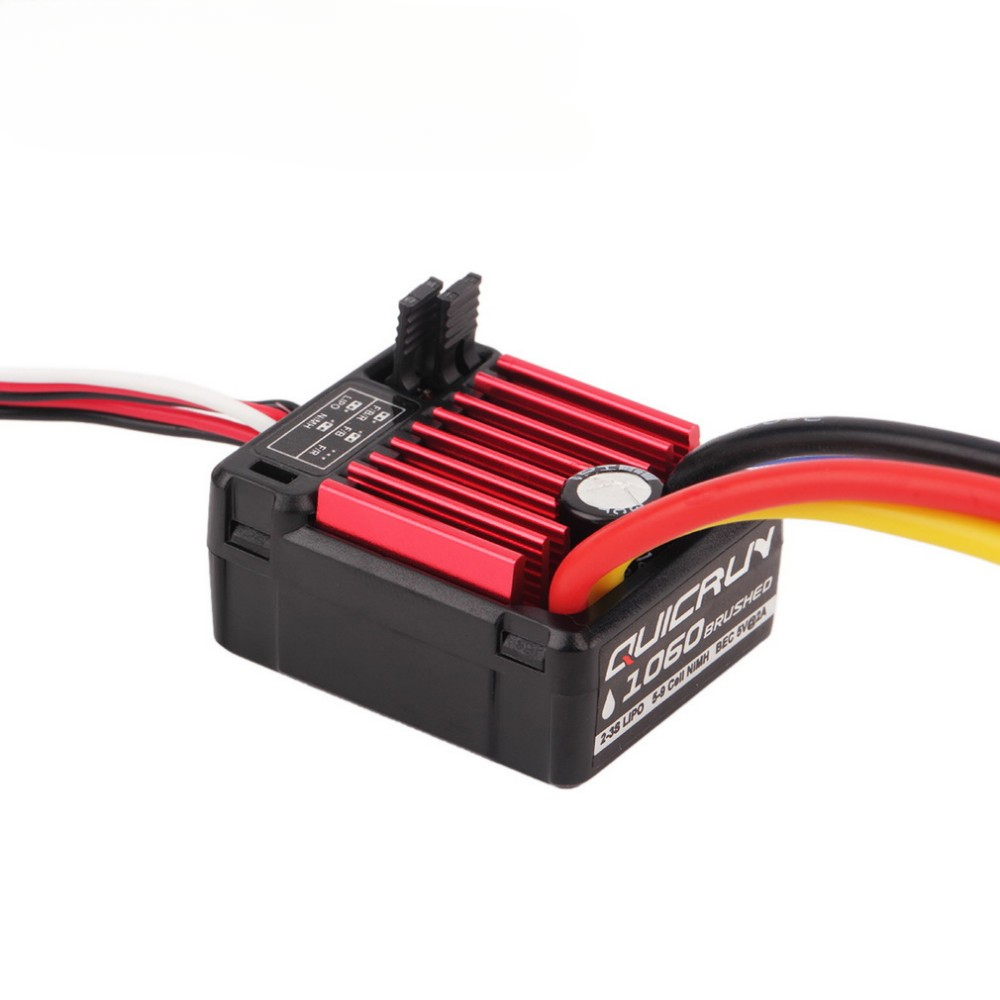 HobbyWing QuicRun 1060 60A Brushed Electronic Speed Controller ESC Waterproof With Switch Mode BEC For 1:10 RC Car-HPXGRC