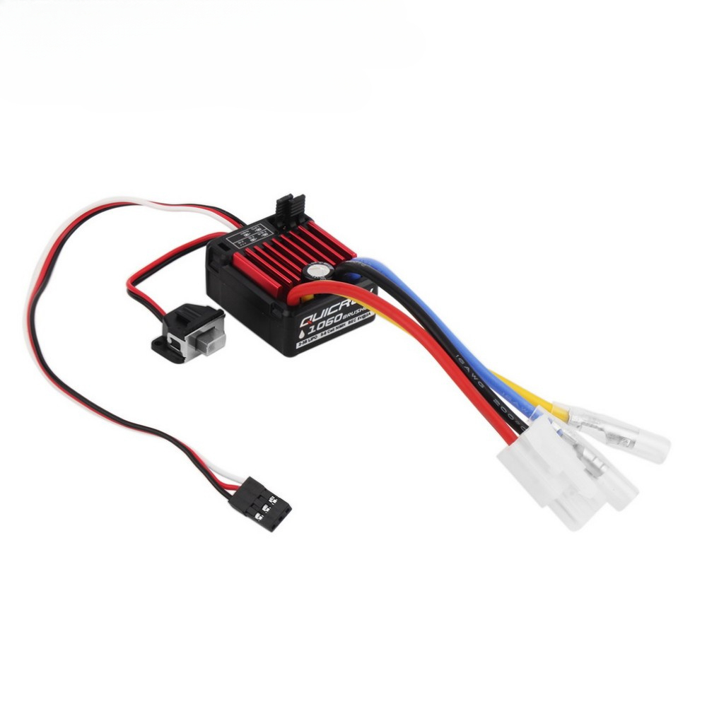 HobbyWing QuicRun 1060 60A Brushed Electronic Speed Controller ESC Waterproof With Switch Mode BEC For 1:10 RC Car-HPXGRC